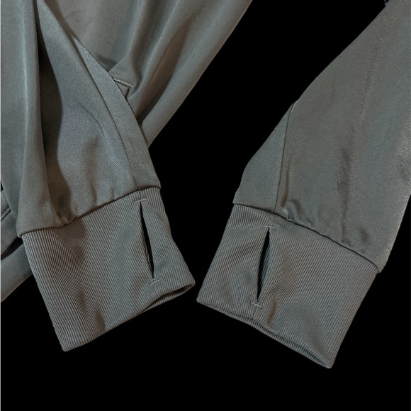 ADIDAS Bayern Munich Munchen Icon Jacket Men's Gray Soccer Ribbed Shoulder - Picture 10 of 11